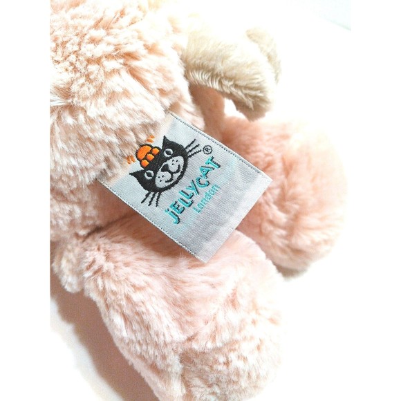 JELLYCAT Bashful Pastel Pink Pig 9" Seated Plush Soft Toy Stuffed Animal London - Picture 4 of 5